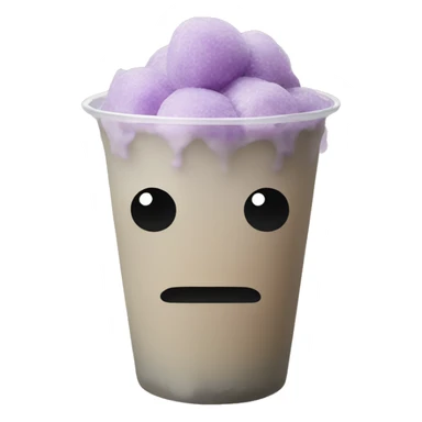 Taro boba sticker