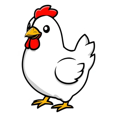 Hen sticker