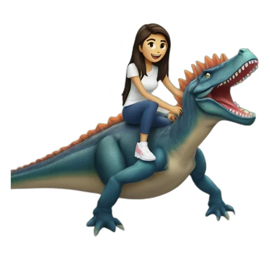 Madison beer ride a spinosaurus sticker