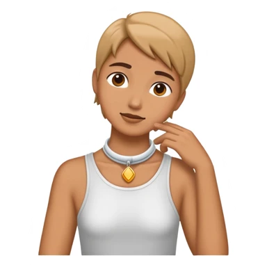 Hand around neck sticker