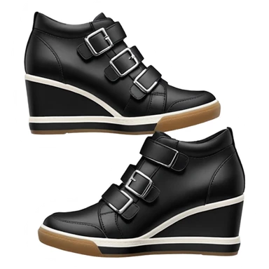 steve madden wedge sneakers hook and loop strap sticker