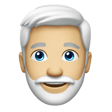 happy male portrait with beard with blue eyes sticker