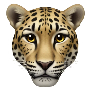 Hart met panterprint sticker