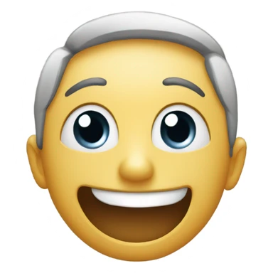 smile with a tear running down a cheek sticker