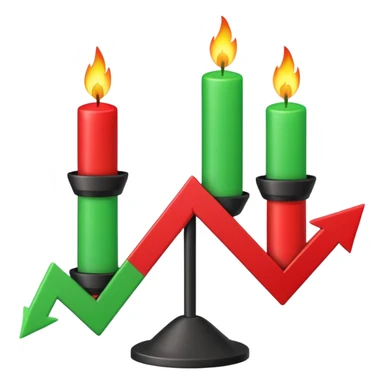 create an emoji  of trading candlestick movement sticker