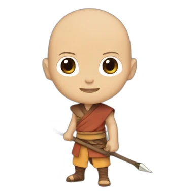 Blue arrow head Aang sticker