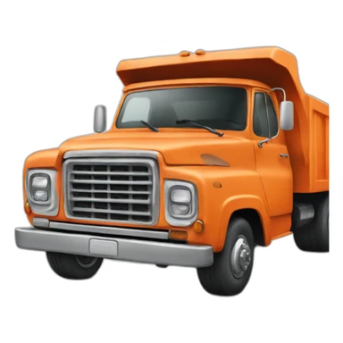 orange truck sticker