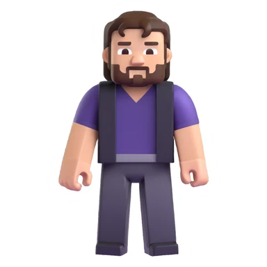 Jack Black as a Minecraft character sticker