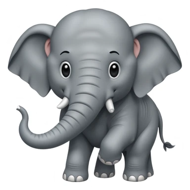 elephant with muscle sticker