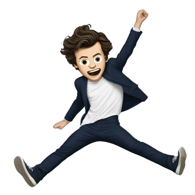 harry styles doing a cartwheel sticker