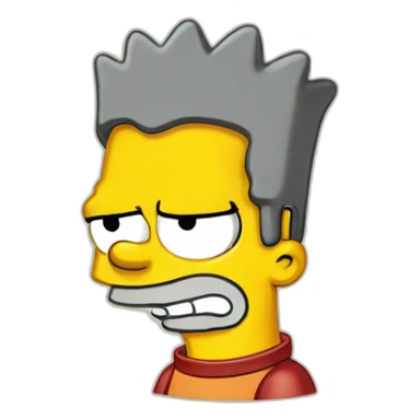 Bart simpson from "the simpson" show sticker