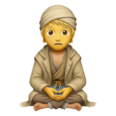 Yellow beggar sticker