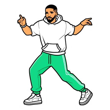 Drake Aubrey Graham dancing  sticker