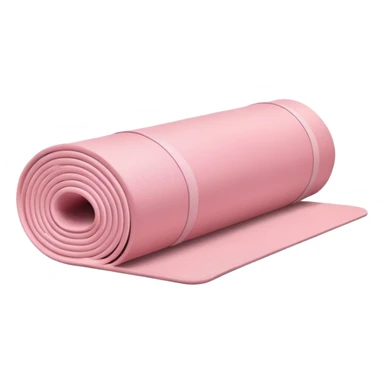 Light pink yoga mat rolled sticker