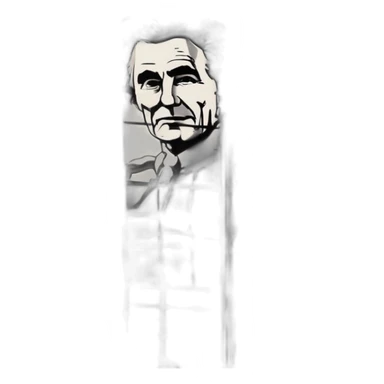 Aldo Moro behind jail bars sticker