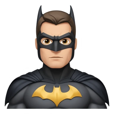 caucasian batman standing sticker