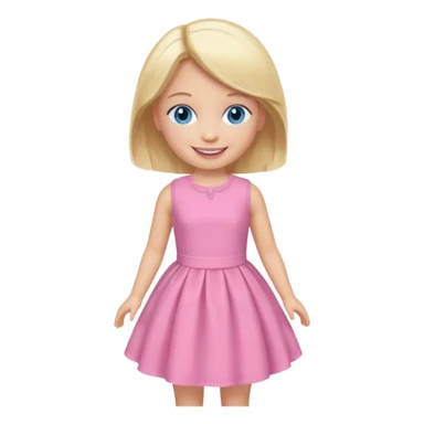 plastic dolls for girls sticker