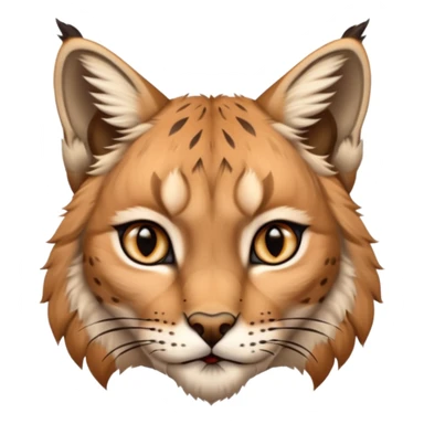 A high-resolution photo-realistic digital illustration of a majestic lynx, chest upward A high-resolution, photo-realistic digital illustration of a majestic young Eurasian lynx, shown from the shoulder upwards with lynx markings sticker