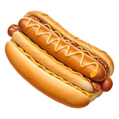 creamy croissant hot dog sticker