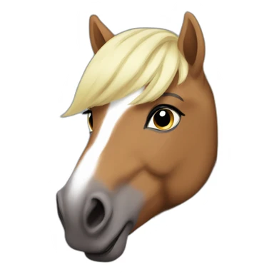 poney maquillé sticker