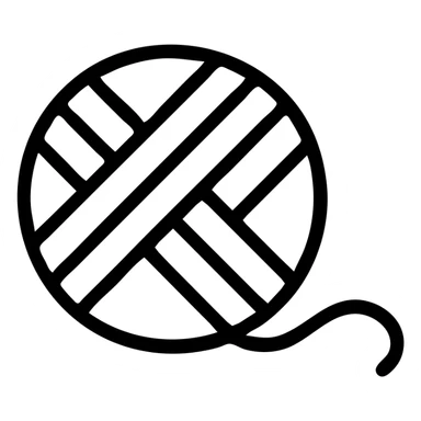 клубок минимализм sticker