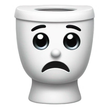 Skibidi toilet crying sticker