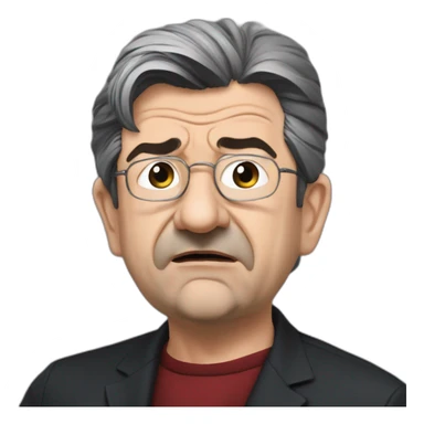 Angry jean luc melenchon sticker