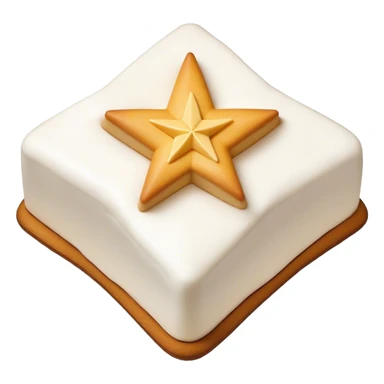 cake four pointed star sticker