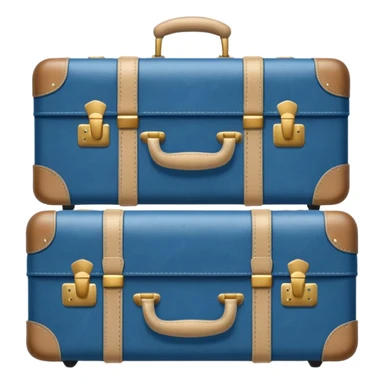 blue and beige suitcases sticker