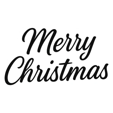 Merry christmas text, remove background, better font sticker