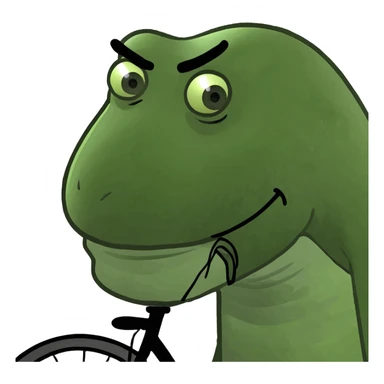 Man with a bike sticker