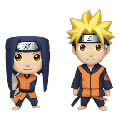 Naruto et Sasuke  sticker