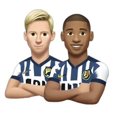 Messi haaland et mbappe ballon d or sticker