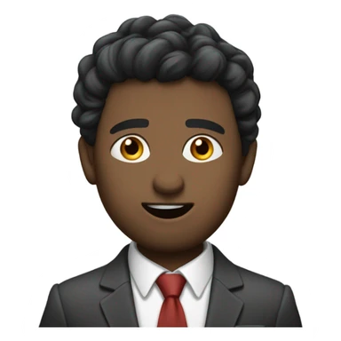 Amos newsome wearing a suit saying excuse me while pushing someone sticker