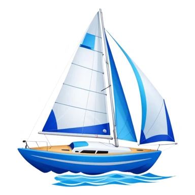 Sailboat - Sunfish (Model Year: 2021) (Iconic colour: Bright sail with blue and white) sticker