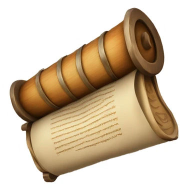 Torah scroll sticker