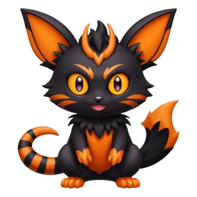 Noibat-Litten-Torracat-fusion-Fakemon-Pokémon-creature  sticker