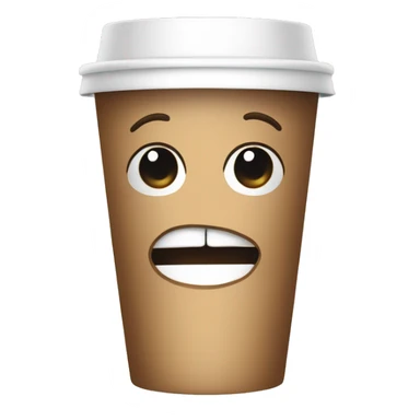 Disposable coffee cup sticker