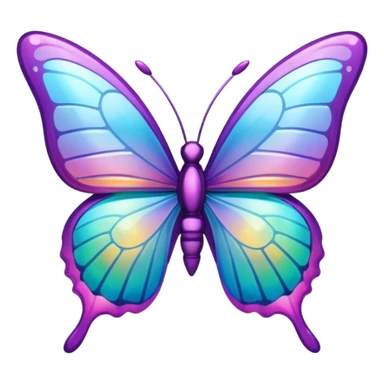 butterfly hair clip sticker