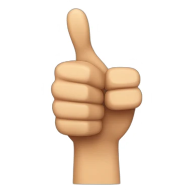 Thumbs up for gen z sticker