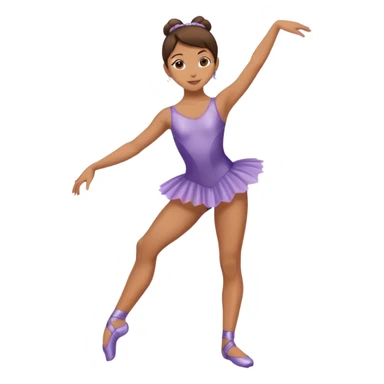 Girl dancer shows feet sticker