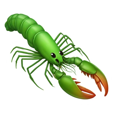 gross green cooked prawn sticker