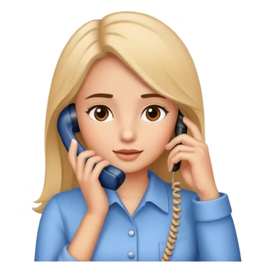 Girl on the phone  sticker