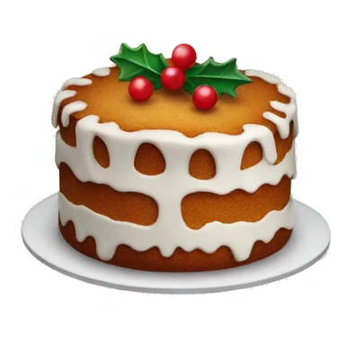 christmas cake sticker