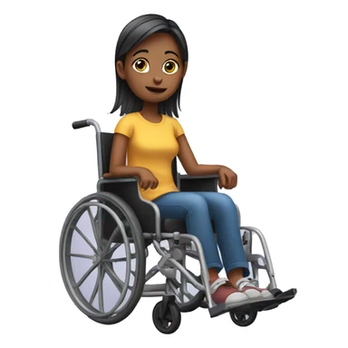 Girl in a wheelchair sticker