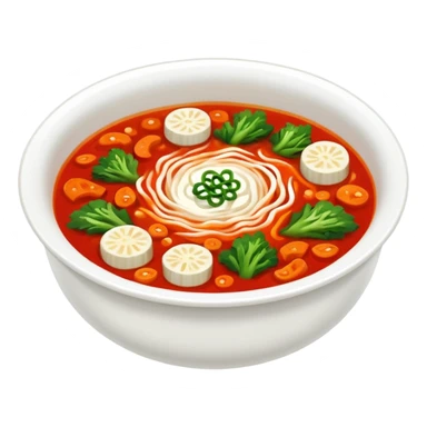 Create an emoji for Korean kimchi soup  sticker