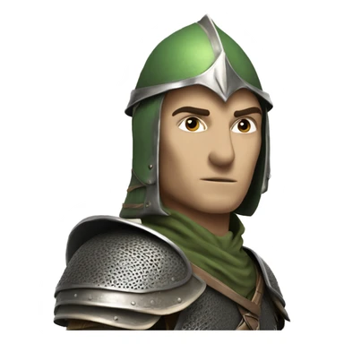 Elven Soldier with a bascinet sticker