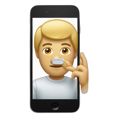 L'icône portant un téléphone sur le dos sticker