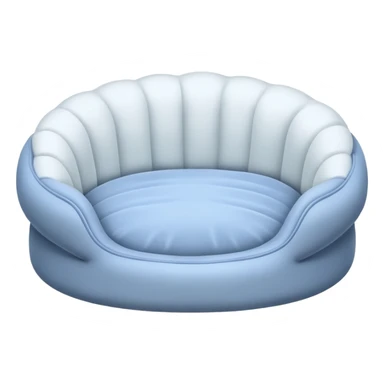 white Pet bed empty with no animal in it no dog in it I said sticker