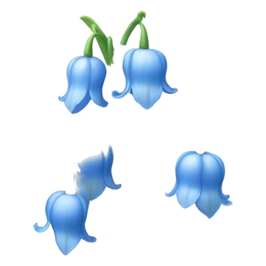 Blue Lilly of the valley sticker